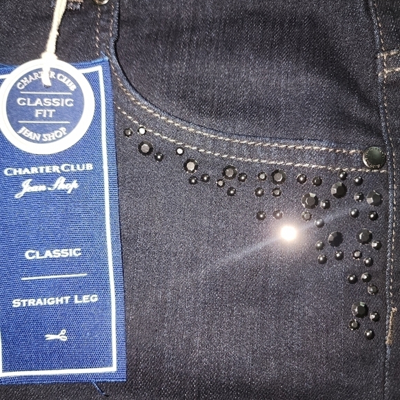 Charter Club NWT Jeans size 6 Dark Wash - Picture 7 of 7